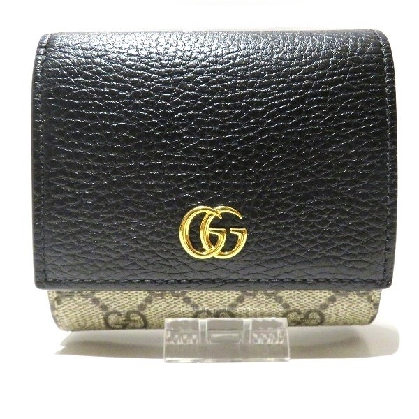 グッチ GUCCI GGマーモント 598587 財布 2つ折り財布 レディース 【中古】｜激安アクセサリー通販のワンダープライス