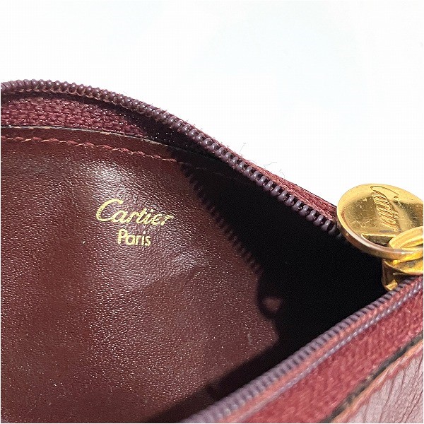 25%OFF】カルティエ Cartier マストライン ボルドー ブランド小物 コインケース 小銭入れユニセックス 財布 【中古 】｜激安アクセサリー通販のワンダープライス