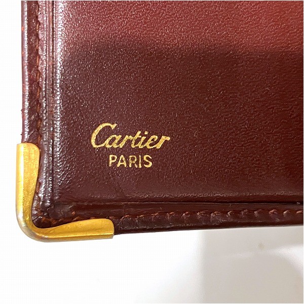 15%OFF】カルティエ Cartier マストライン ボルドー 財布 2つ折り財布 