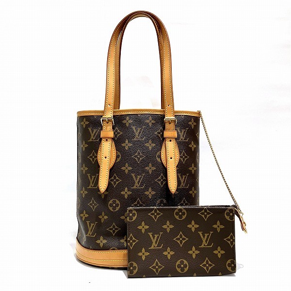 15%OFF】ルイヴィトン Louis Vuitton モノグラム プチバケット M42238 バッグ トートバッグ ショルダーバッグ レディース  【中古】｜激安アクセサリー通販のワンダープライス