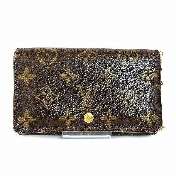 ルイヴィトン Louis Vuitton モノグラム ポルトフォイユ・トレゾール M61736 財布 2つ折り財布 ユニセックス  【中古】｜激安アクセサリー通販のワンダープライス