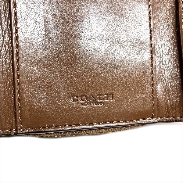 30%OFF】コーチ COACH シグネチャー F41302 PVC ブラウン 3つ折り財布 ユニセックス  【中古】｜激安アクセサリー通販のワンダープライス