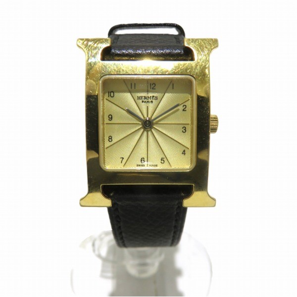 エルメス Hermes Hウォッチ HH1.201 クォーツ H刻印 時計 腕時計 