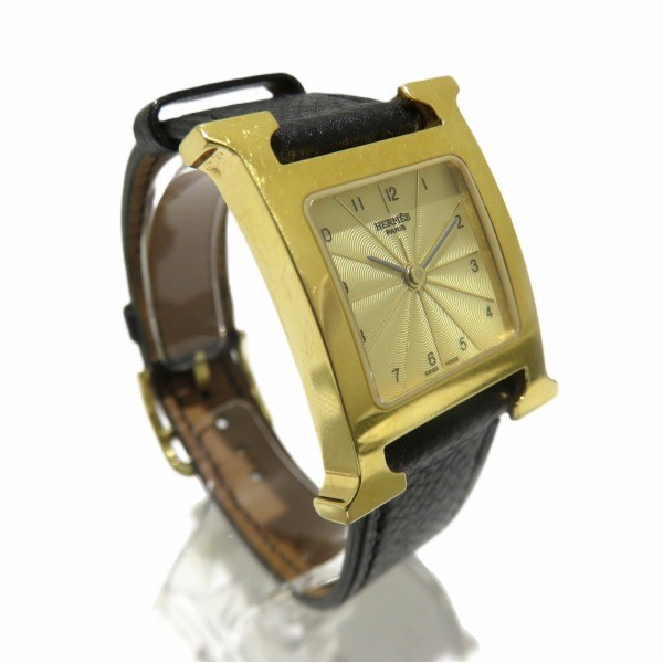 エルメス Hermes Hウォッチ HH1.201 クォーツ H刻印 時計 腕時計 
