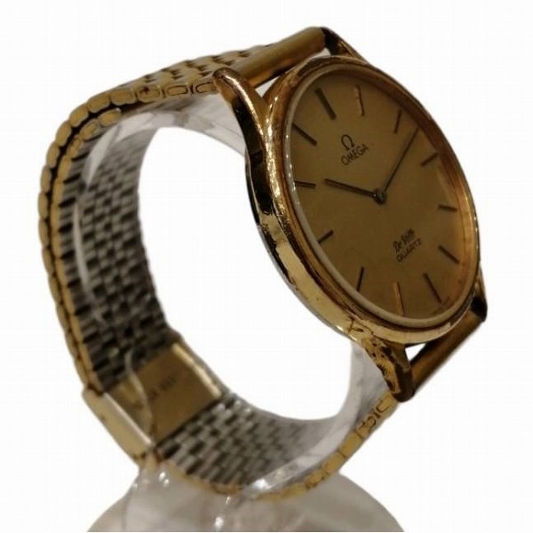 memeの厳選腕時計【新品電池】オメガ デビル ゴールド文字盤 腕時計 プッシュリューズ 1365