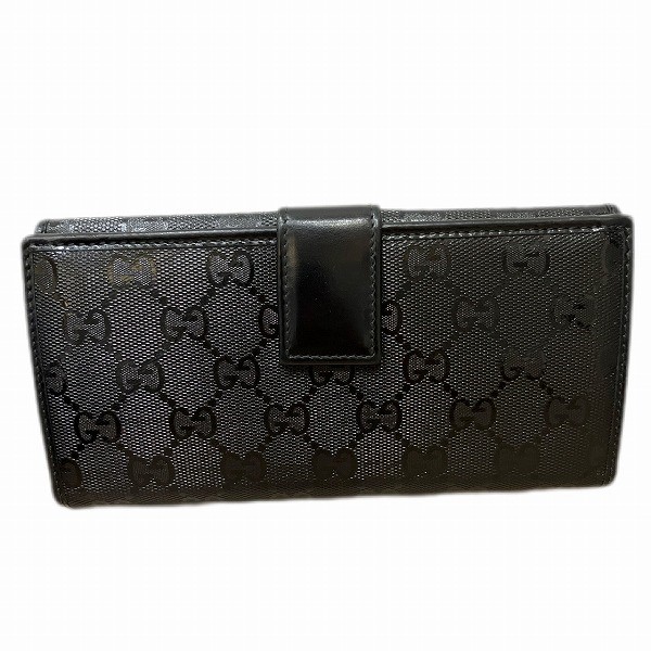 10%OFF】グッチ GUCCI GG インプリメ ブラック 212104 財布 長財布 ユニセックス 【中古】｜激安アクセサリー通販のワンダープライス