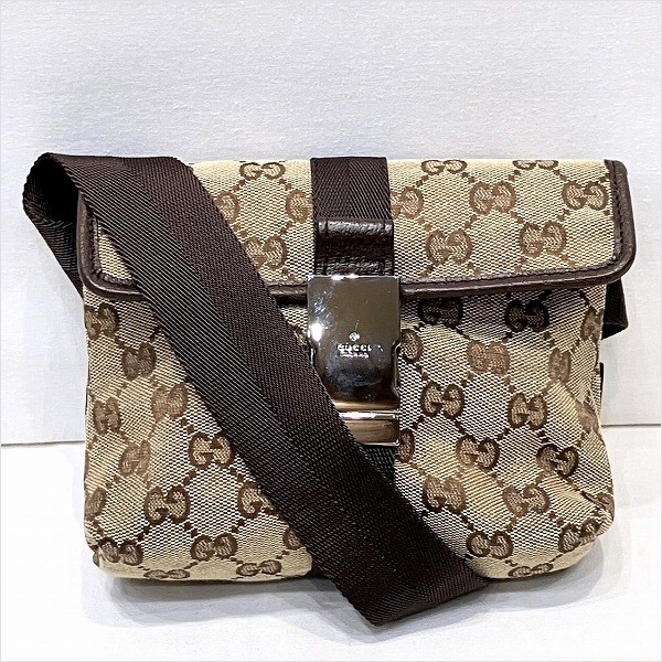 グッチ GUCCI GGキャンバス 131236 バッグ ウエストポーチ ボディバッグ レディース 【中古】｜激安アクセサリー通販のワンダープライス