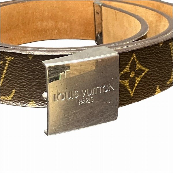 ルイヴィトン Louis Vuitton モノグラム サンチュールキャレ M6801W ブランド小物 ベルト メンズ  【中古】｜激安アクセサリー通販のワンダープライス