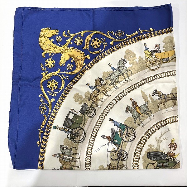 20%OFF】エルメス Hermes カレ90 LA PROMENADE DE LONGCHAMPS ロンシャンへの散歩 スカーフ レディース 小物  【中古】｜激安アクセサリー通販のワンダープライス