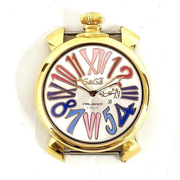 【15%OFF】ガガミラノ マヌアーレ46 クォーツ フェイスのみ 時計 腕時計 メンズ 【中古】