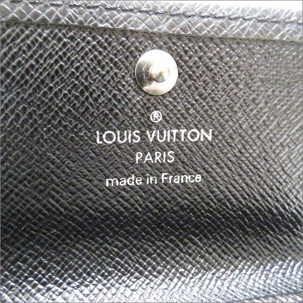 【本物保証】 箱・布袋付 美品 ルイヴィトン LOUIS VUITTON タイガ ミュルティクレ6 鍵入れ キーケース6本用 ノワール 黒 M30500